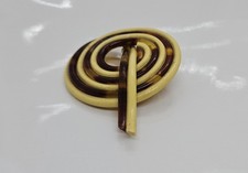 Vintage Swirl Brooch Pin Lucite Plastic Abstract Design Mid Century Modern 2.5"