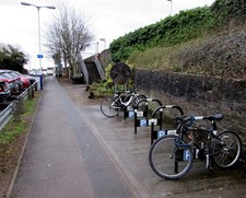 Photo 6x4 Open-air bicycle parking area near Yate railway station Yate/S c2016
