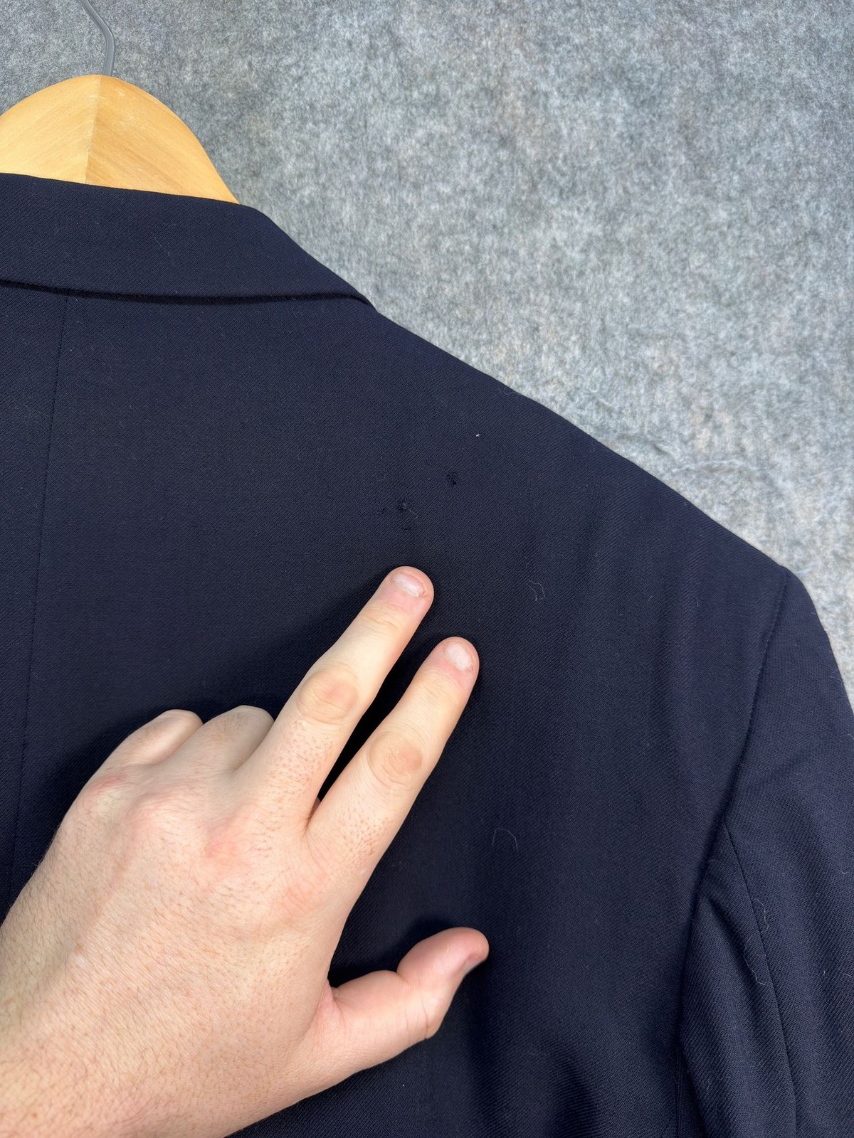 Yves Saint Laurent Blazer Mens Size Large Navy New Wool Double Breasted YSL thumbnail 14