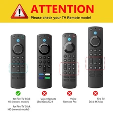 Protective Cover Silicone Remote Case for Fire TV Stick HD/4K TV Remote Control