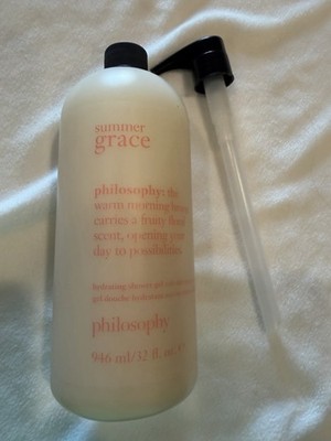 Philosophy Summer Grace Hydrating Shower Gel W/Pump, 32 fl oz, Sealed