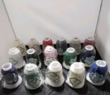 16pcs - Woolly Lock Sewing Thread Lot Various Colors  Nylon 1000M Made In Japan