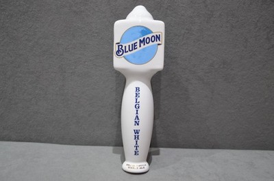 Blue Moon Belgian White Wheat Ale Bierpumpe Keramik großer Zapfhahngriff 25cm GEBRAUCHT