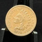 1870 United States Indian Head One Cent Coin 1C -I