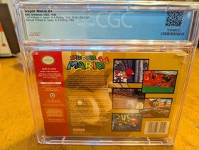 Super Mario 64 N64 CIB Game CGC Graded 9.6 HangTag With Seal🔥 Only 3 in world