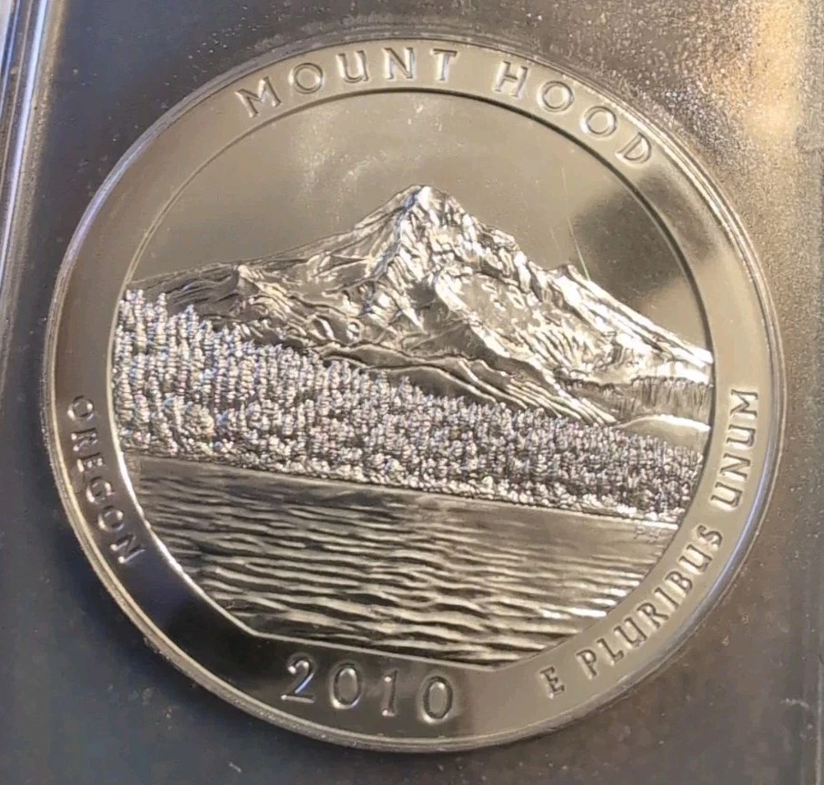 2010 Mount Hood ATB 5 oz Silver Quarter 25c PCGS MS68PL First Strike - Image 2 of 4