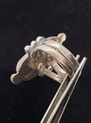 Thick VTN Old Pawn Native American Sterling Kingman Turquoise Matrix Ring sz9 — photo 4