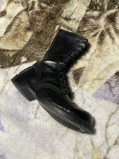 Vintage Military Corcoran Black Paratrooper Jump Combat Boots Captoe Size 9