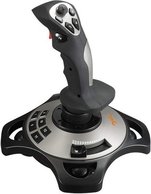 PC Joystick, USB Game Controller with Vibration Function and Throttle Control