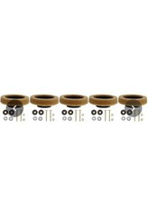 5 SETS Toilet Seal Wax Ring Kits With Hardware