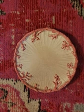 VTG 6.5" small plate Fitz and Floyd Oceana pink trim beach chic replacement pce