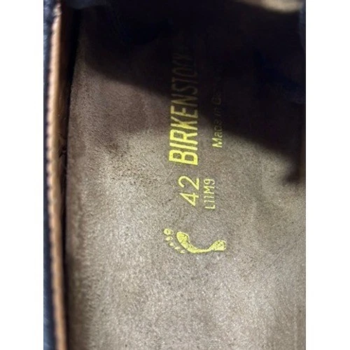 Zapatos de pescador Birkenstock Bodega de cuero negro tejido con cordones para hombre talla 42 Foto 4 de 4