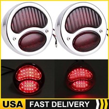 Pair For Ford Model A Hot Rat Street Rod Custom Car Truck Lens Tail Light New.