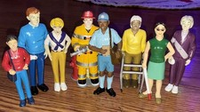 LOT OF 8 LAKESHORE MINILAND FAMILY PEOPLE FIGURES 5"