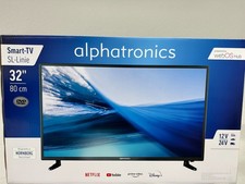 Alphatronics SL-32 DSBW+ WebOS Smart TV, Triple Tuner, DVD Player für 12/24/230V