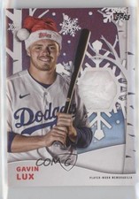 2021 Topps Holiday WalMart Mega Box Relics Red Metallic 5/25 Gavin Lux 0m72