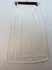 Vanity Fair Women's Satin Slip Size Small 28" / 38" Vintage Side Slit