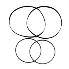 Pack of 4 Belts Dual Deck Cassette Player Replacement for Sony TC-WE435/TC-WE475