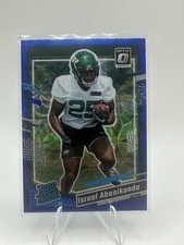2023 Panini Donruss - Rated Rookie Israel Abanikanda #379 Blue Scope Prizm (RC)