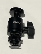 Elvid Heavy-Duty Camera Shoe Mount Adapter with Ball Head for Monitors