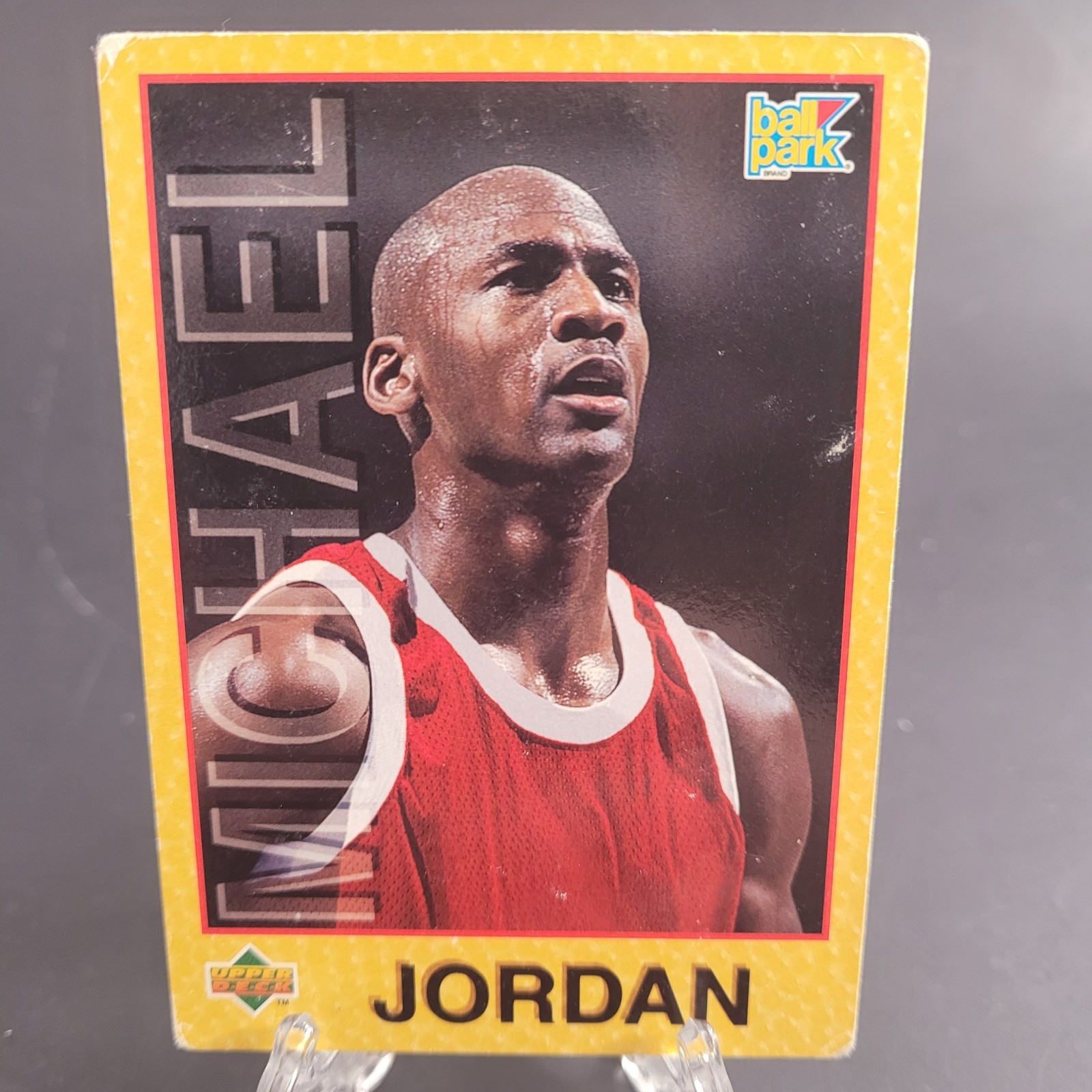 1996 Upper Deck Ball Park Michael Jordan Basketball Texture - Michael Jordan #4