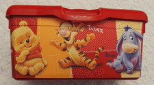 Huggies Baby Winnie Pooh Piglet Tigger Red Baby Pop-Up Lid Wipes Container empty