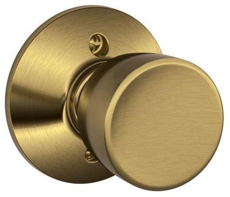 Schlage F170-BEL Non-Turning Single-Sided Dummy Door Knob in Bell Style
