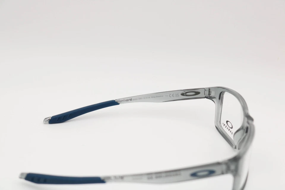 Oakley Crosslink Xs Clear Gray Rectangle OY8002-1551 Eyeglasses Frames 51-15-122 - Image 4 of 4