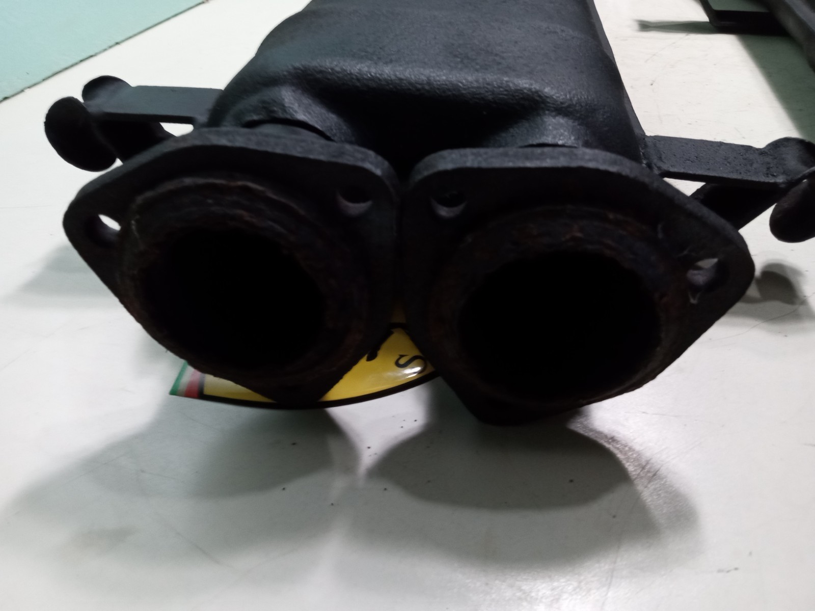 Ferrari 365 GTC/4 Engine Exhaust Pipe Muffler Silencers_Pair_GENUINE