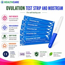 5 Ovulation Test Sticks Midstream Early 99% Accuracy 10mlU HCG Urine Testing Kit