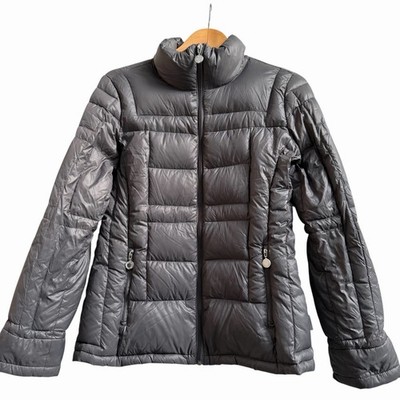 Calvin Klein Gray Premium Down Packable Puffer Coat Size M Zip Up Jacket