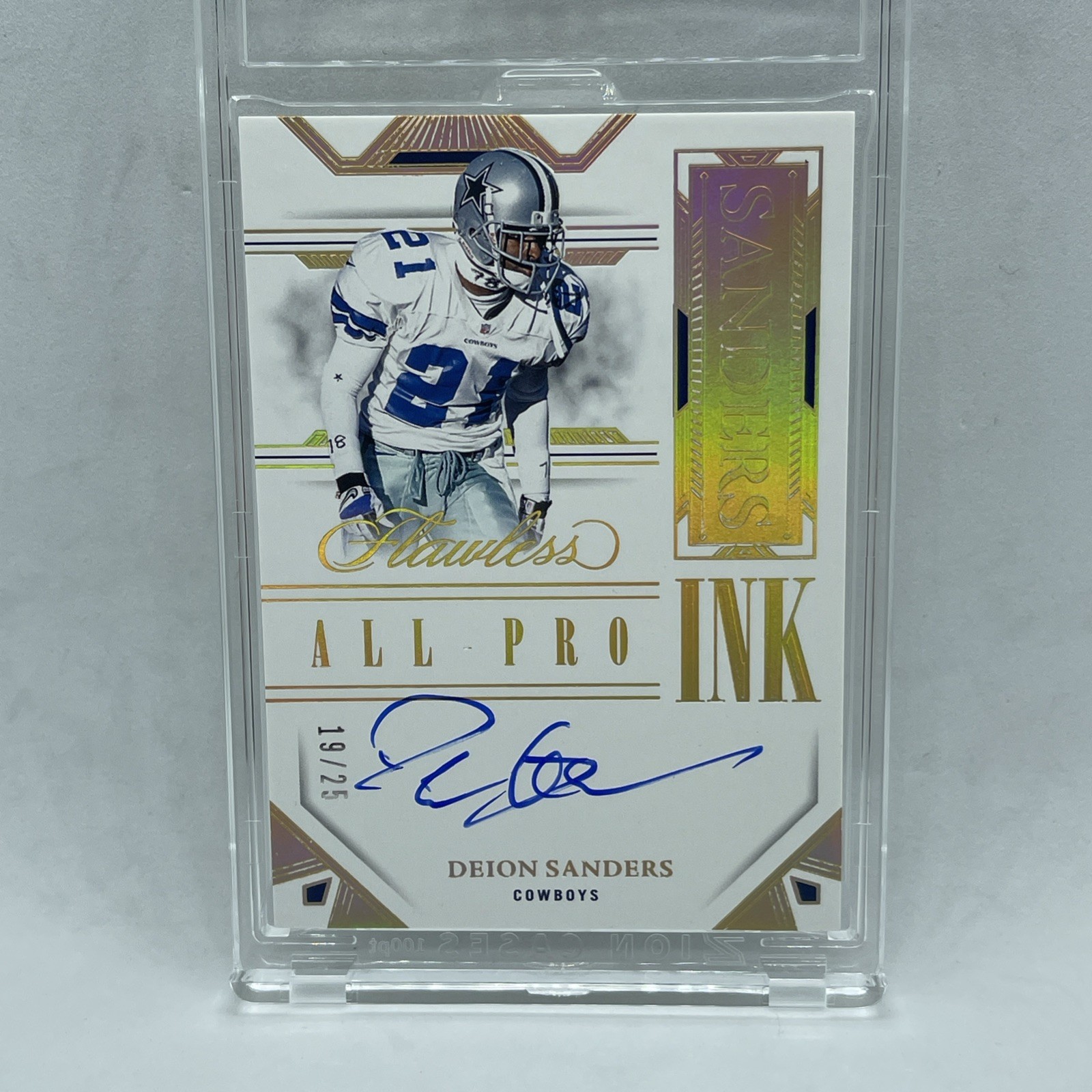 2023 Panini Flawless - ALL-PRO Ink Deion Sanders Auto /25 Cowboys 