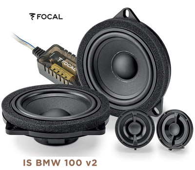Focal IS BMW 100V2 2-Wege 10 cm (4'') Komponenten Lautsprecher kompatibel mit BMW