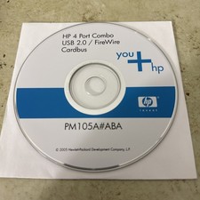 HP Color 4 Port Combo USB 2.0/ FireWire Cardbus Disk CD PM105A ABA