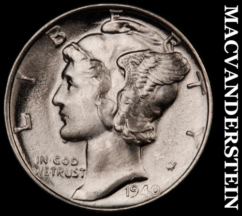 1940 Mercury Dime- Choice Gem Brilliant Uncirculated MS++++ #i3273