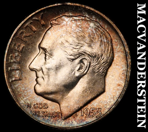 1953 Silver Roosevelt Dime-Choice Gem BU Lustrous No Reserve #i4527