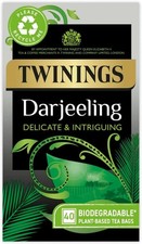 Twinings Darjeeling Tea Light, Delicate & Intriguing Black Tea 40 Tea Bags Frag 0.10 per strip
