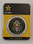 U.S. ARMY COLORIZED 1 OUNCE SILVER ROUND IN TEP .999 PURE FINE BU