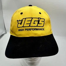 JEGS High Performance Auto Parts Ball Cap SnapBack Racing Yellow
