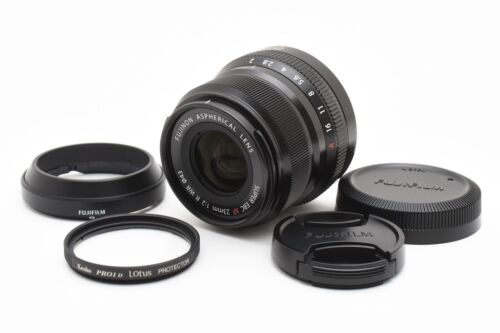 【 TOP MINT w/ Hood 】 Fujifilm FUJINON XF 23mm f2 R WR Black Asperical Lens JAPAN