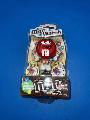 2007 M&M'S M AND M'S WRIST WATCH 3D DIGITAL CANDIES INSIDE NIP RED 5206 CANDY