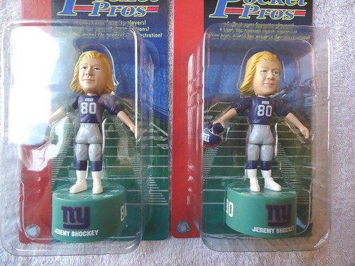 Set Of 4 " NOS " 2003 N F L Pocket Pros " Jeremy Shockey " NIP " GREAT COLLECTIB - Picture 5 of 8