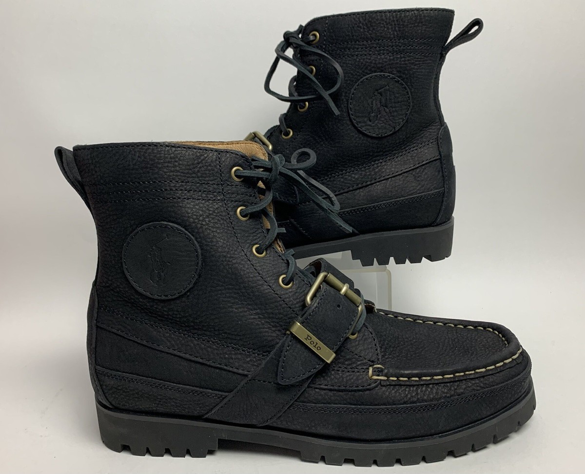 2019 Ranger Gold Thread/Buckle sz9.5 POLO Ralph Lauren Black 2019 Ranger Gold Thread/Buckle sz9.5 POLO Ralph Lauren Black
