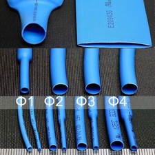 Blue  0.6mm - 80mm Heat Shrink Tube 2:1 Cable Wire Tubing Electrical Sleeving