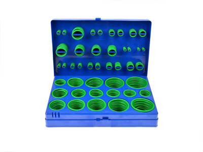 O-Ring HNBR Klima-Anlage-Dichtungsringe Set 419-tlg KFZ Klima Dichtringsatz Grün