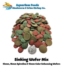 Sinking Wafers Bottom Feeder Fish Food Mix - Algae Eater - Catfish - Plecos