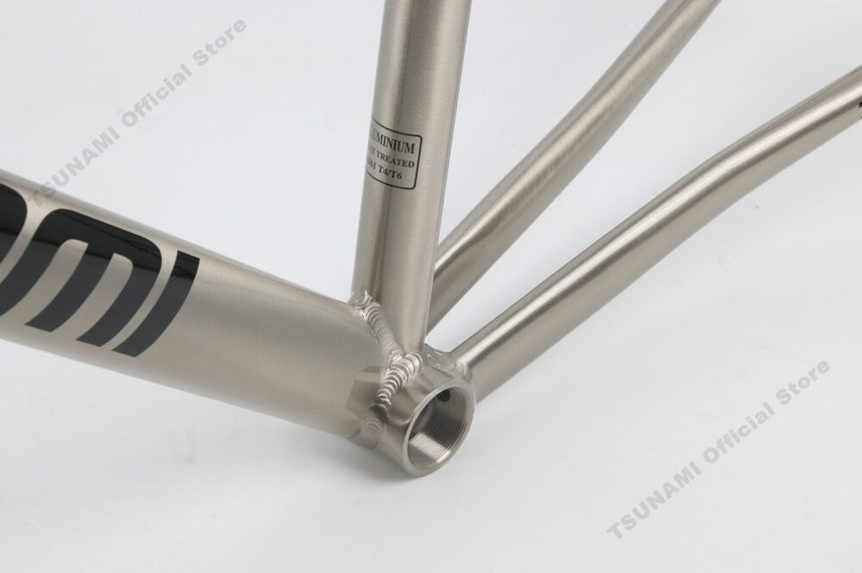 700CRetro Frame Aluminum Fixed Gear Frame Fork Bike 49CM 52CM 55CM 58CM