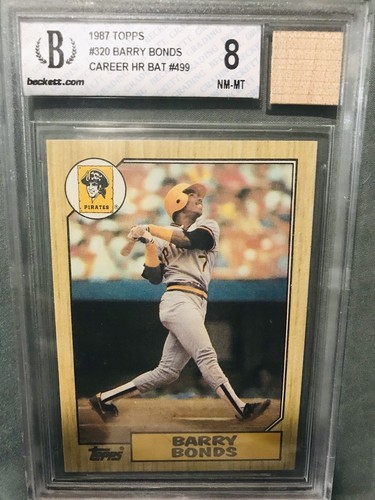 1987 Topps Barry Bonds #320 PSA 8 Rookie Card RC NM-Mint HR BAT 499