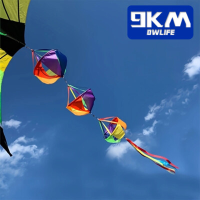 62'' Rainbow Wind Spinner Windsock Kite Tail Colorful for Garden Yard Outdoor Kid