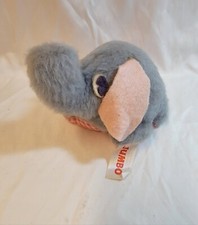 Vintage 70s Russ Berrie Jumbo Elephant Plush Beanbag Stuffed Animal 5" USA Made